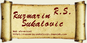 Ruzmarin Šukalović vizit kartica